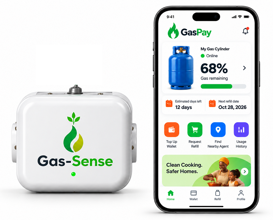 gas sense and gaspay smart home dashboard